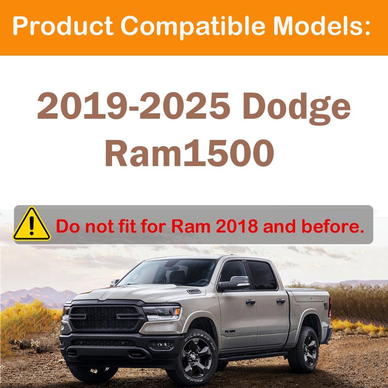 EVPLNT Ram 1500 Bed Rail Caps Covers, Stake Pocket Compatible with Dodge Ram 2019-2024 2025 2026 Truck Tonneau Covers Accessories(Set of 2) (Red/Blue) - Image 3